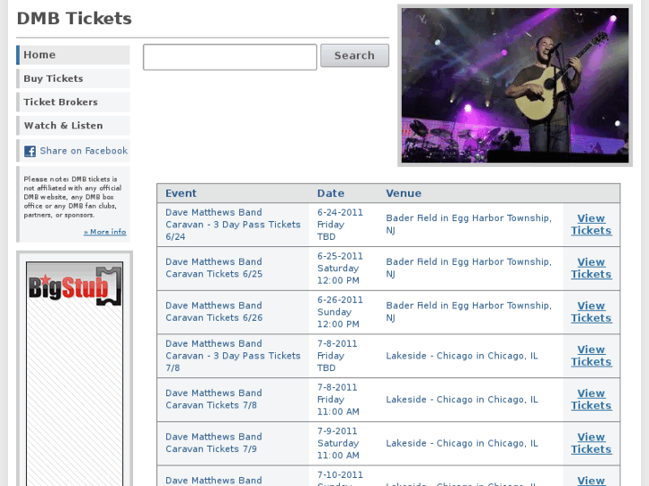 www.dmbtickets.org