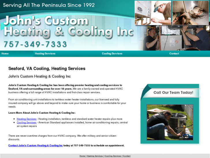 www.johnscustomheatingandcoolinginc.com