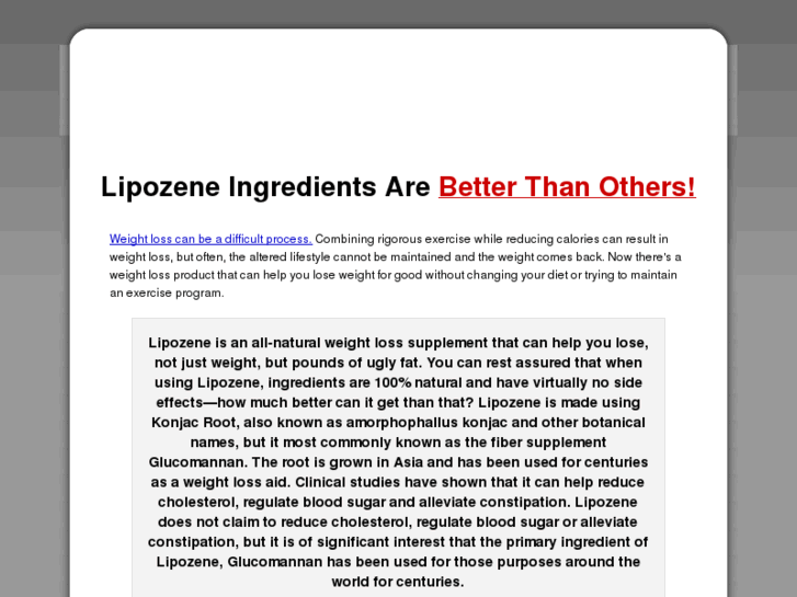 www.lipozene-ingredients.com