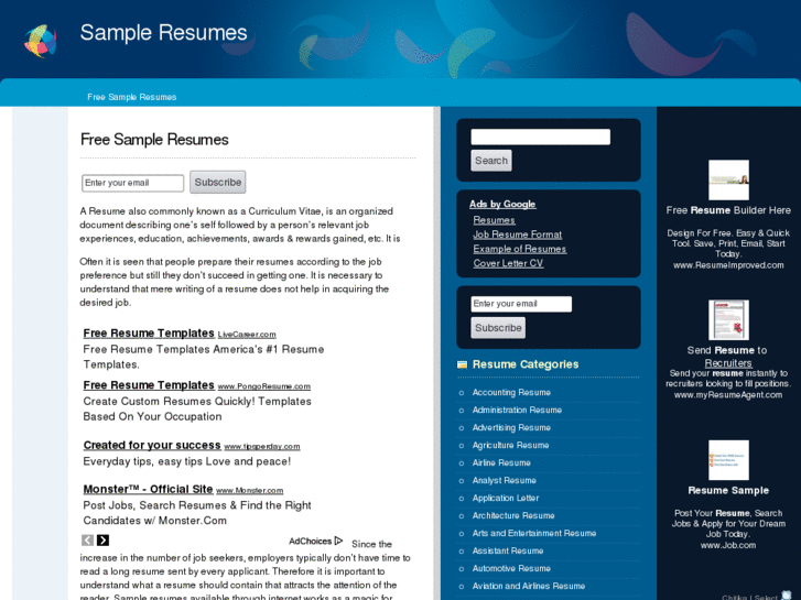 www.sampleresumes.in