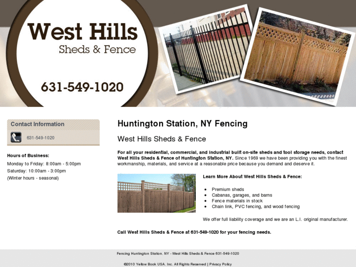 www.westhillsshedsandfence.net