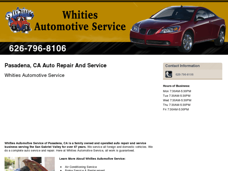 www.whitiesautoservice.com