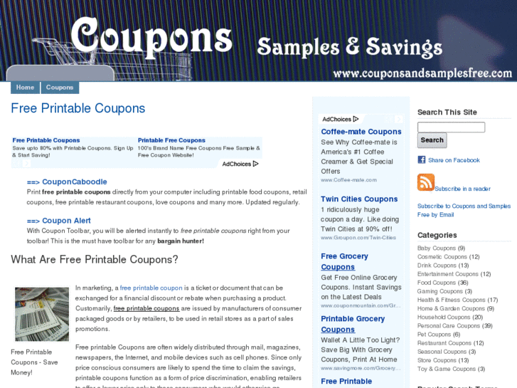 www.couponsandsamplesfree.com