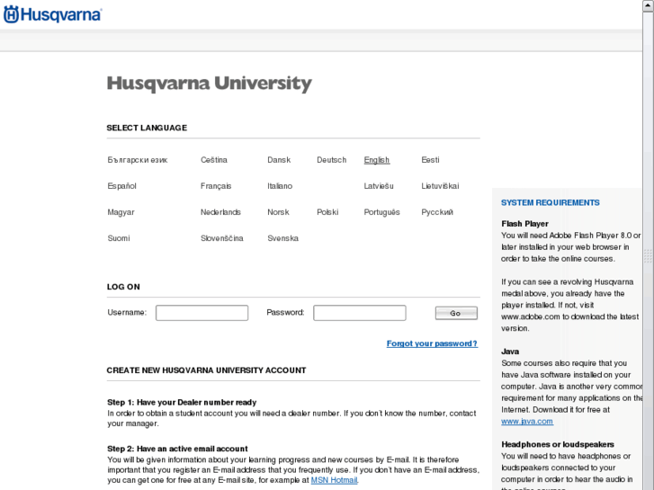 www.husqvarnauniversity.com