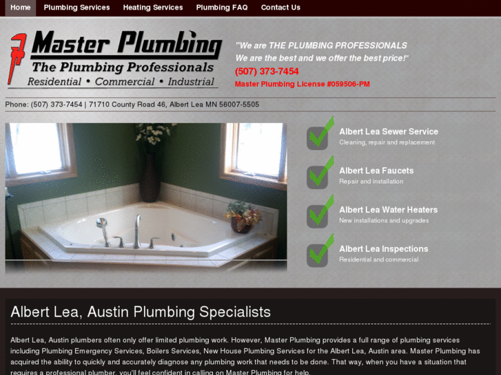 www.masterplumbingofalbertlea.net