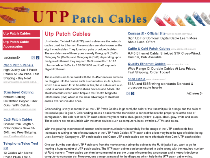 www.utppatchcables.com