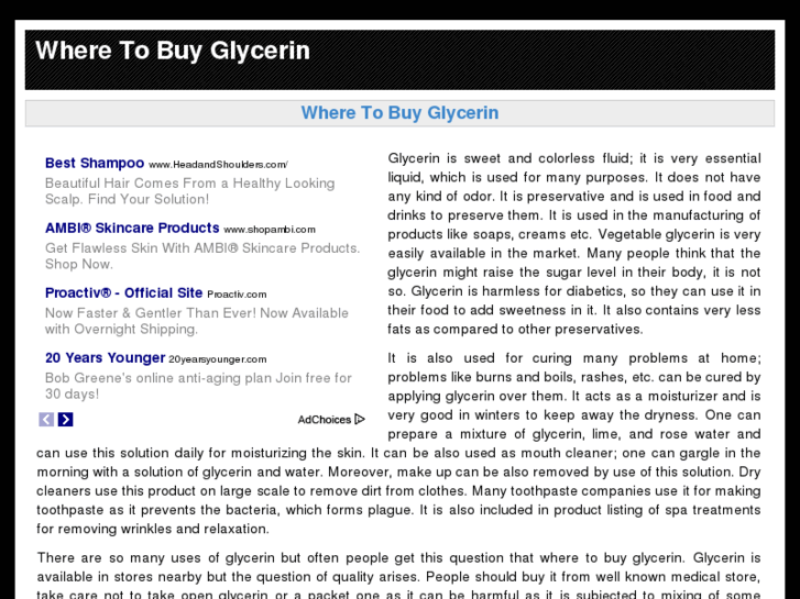 www.wheretobuyglycerin.com