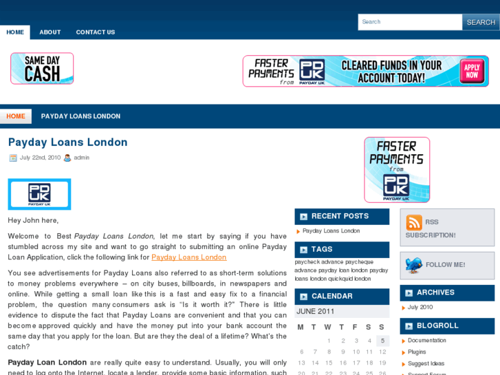 www.bestpaydayloanslondon.com