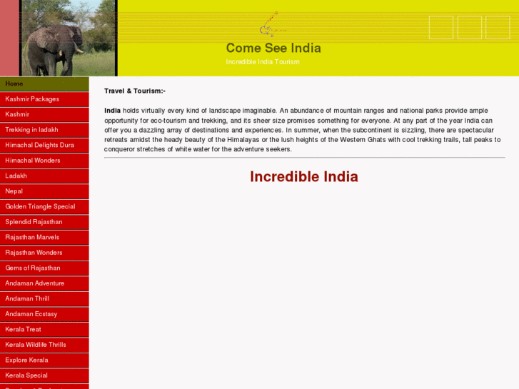 www.comeseeindia.com