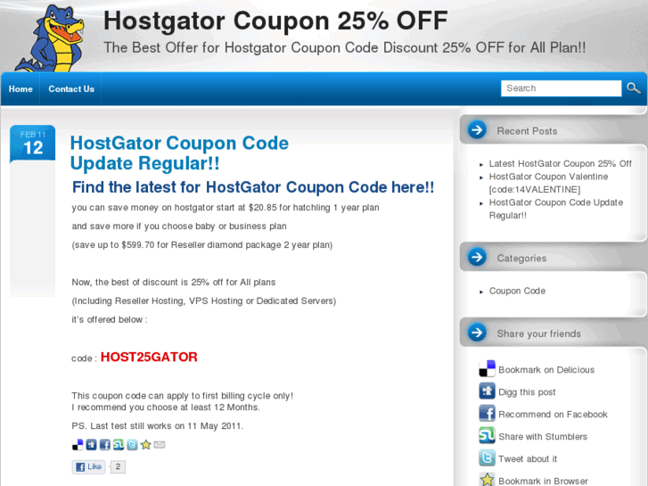 www.hostgatorcoupon25.com