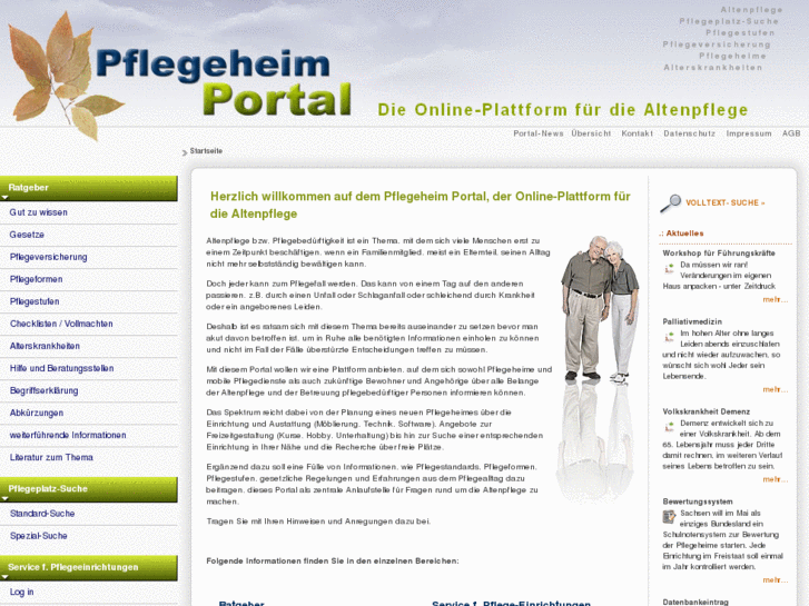 www.pflegeheimportal.de