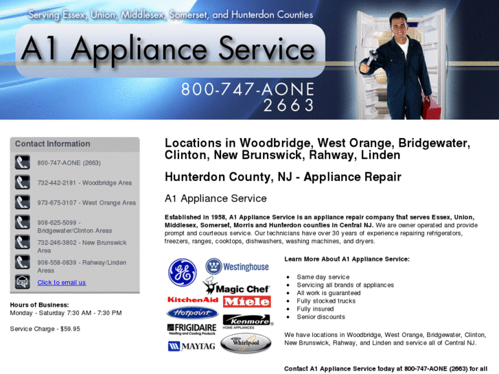 www.a1applianceservicenj.com