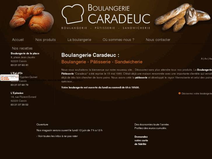 www.caradeuc-boulangerie.com