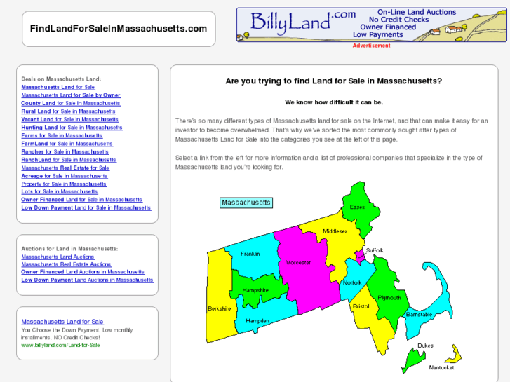 www.findlandforsaleinmassachusetts.com