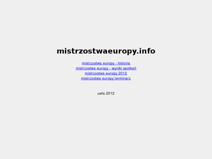 www.mistrzostwaeuropy.info