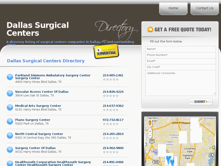 www.surgicalcentersdallas.com