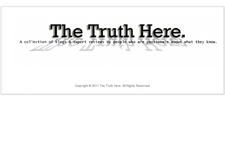 www.thetruthhere.com