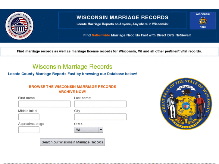 www.wisconsinmarriagerecords.org