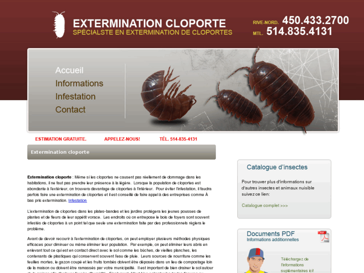 www.exterminationcloporte.com