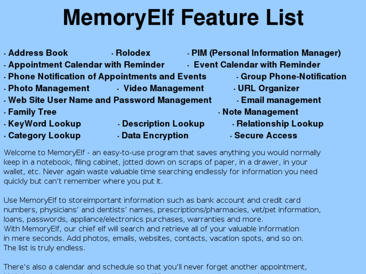 www.memoryelf.com