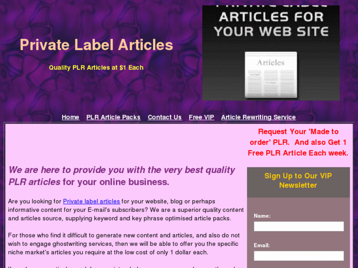 www.privatelabelarticles.org