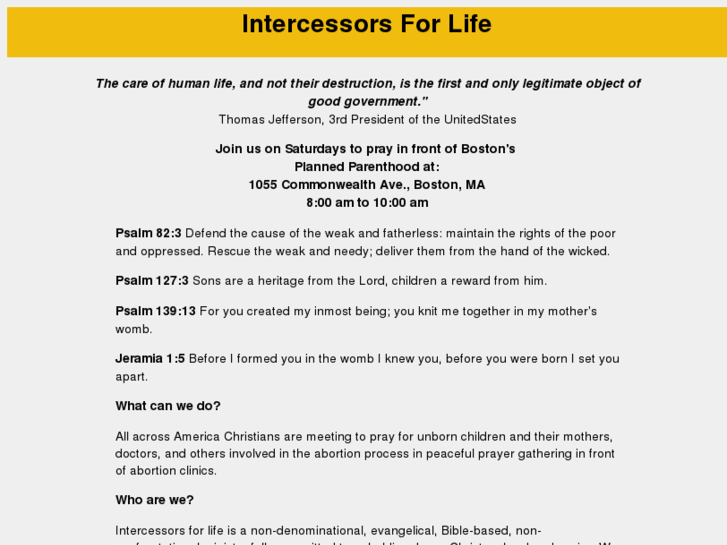 www.intercessorsforlife.com