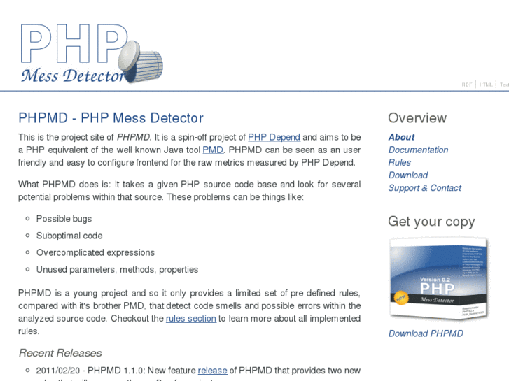 www.phpmd.org
