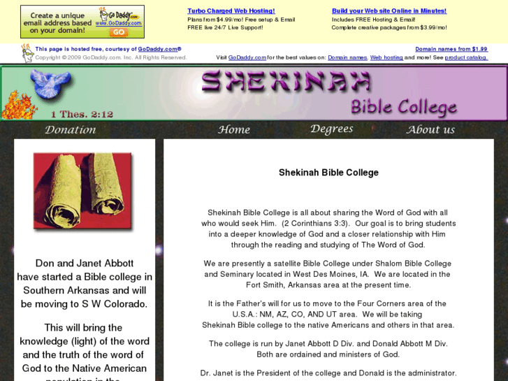 www.shekinahbiblecollege.com