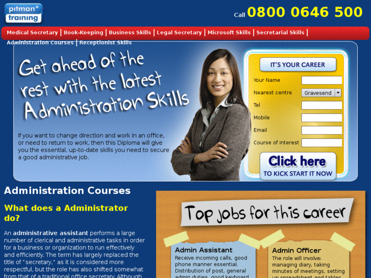 www.administration-courses.co.uk