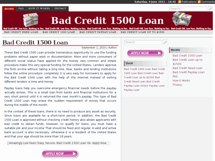 www.badcredit1500loan.com