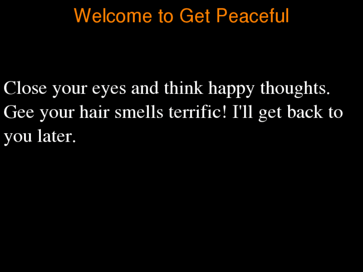 www.getpeaceful.com