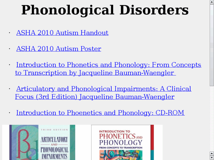 www.phonologicaldisorders.com