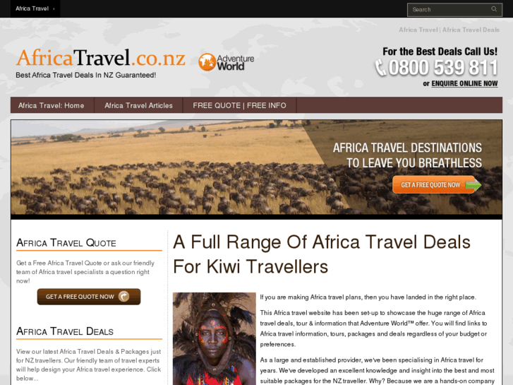 www.africatravel.co.nz