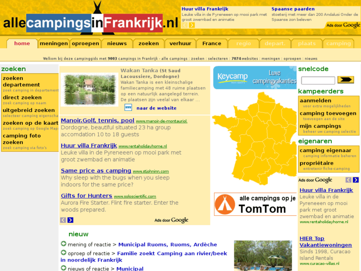 www.allecampingsinfrankrijk.nl