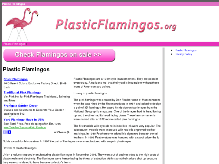 www.plasticflamingos.org