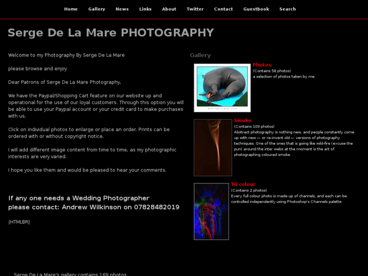 www.sergedelamare-photography.com