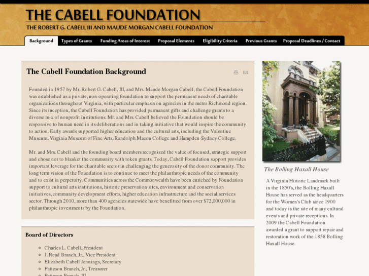 www.thecabellfoundation.org