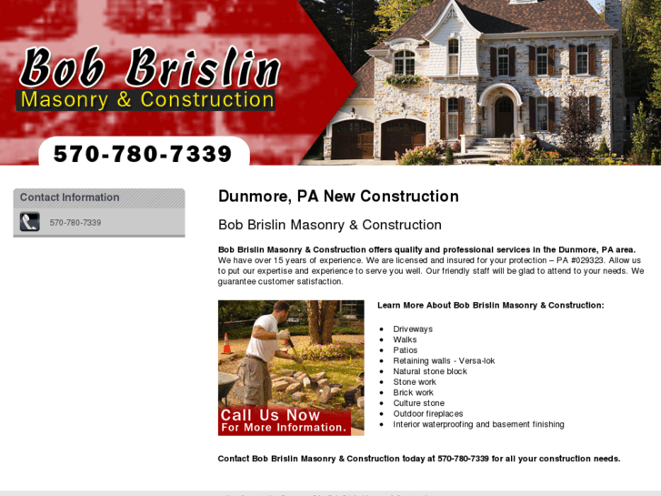 www.bobbrislinmasonryconstruction.com