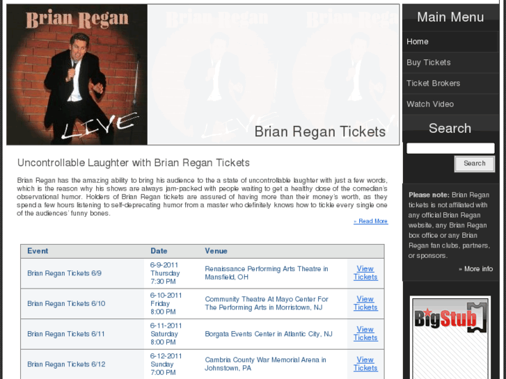 www.brianregantickets.com