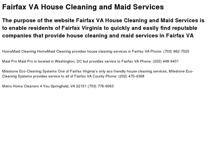 www.fairfaxvahousecleaning.com