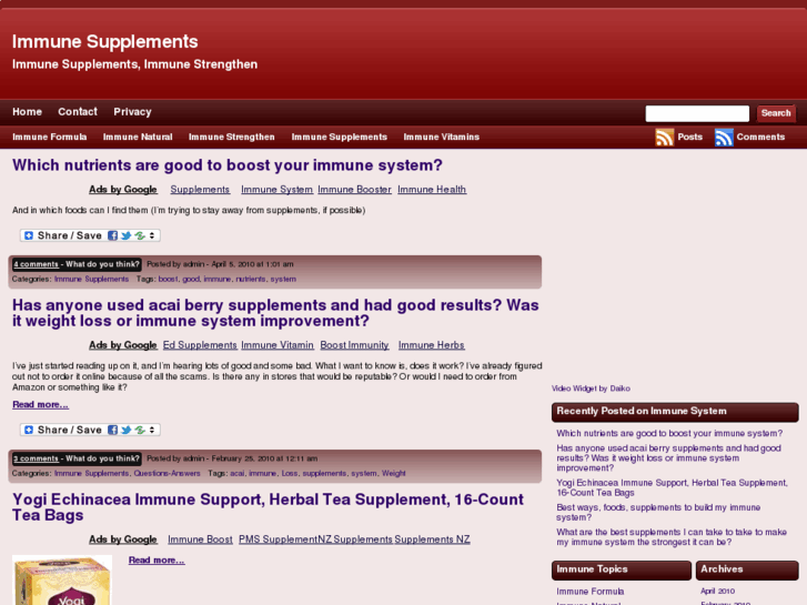 www.immunesupplements.org