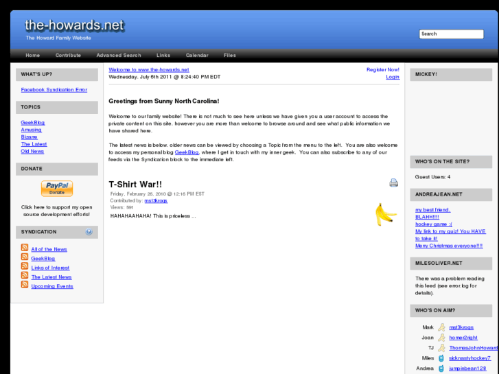 www.the-howards.net