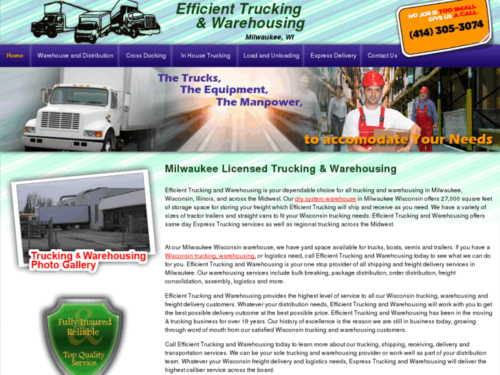 www.efficienttruckingandwarehousing.com