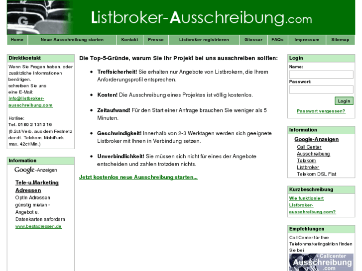 www.listbroking-ausschreibung.com