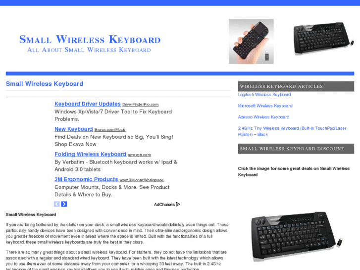 www.smallwirelesskeyboard.org