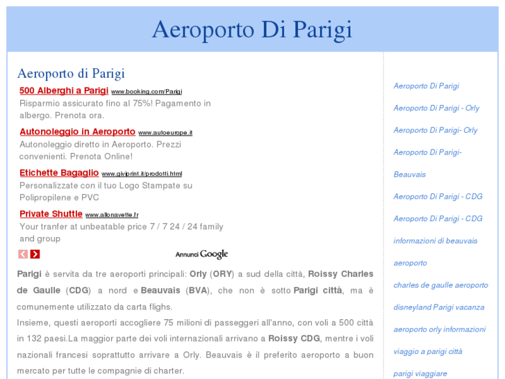 www.aeroportodiparigi.com