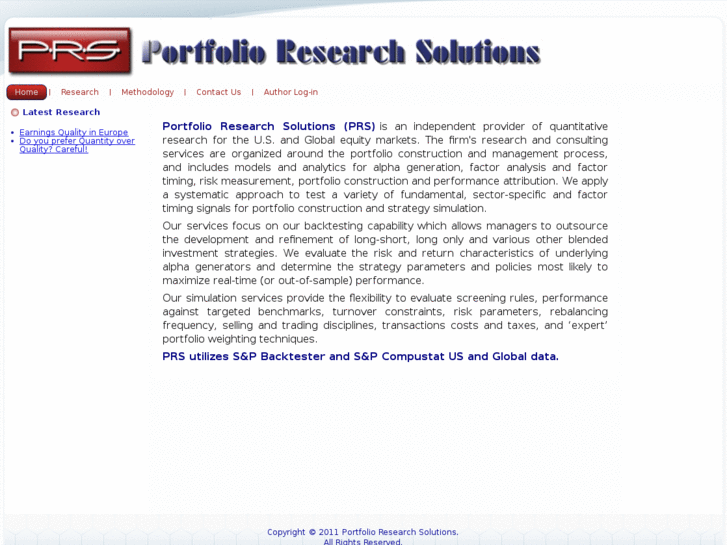 www.portfolioresearchsolutions.com