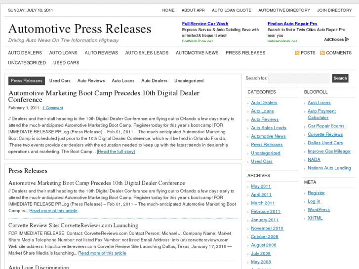 www.automobilepressreleases.com