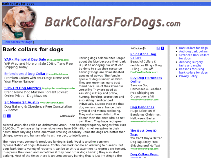 www.barkcollarsfordogs.com