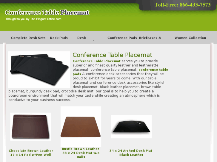 www.conferencetableplacemat.com